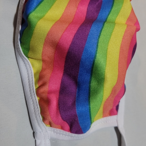 Rainbow Adult Size Face Mask Graphic Design Soft Lined Teen Protection Virus - Picture 11 of 13